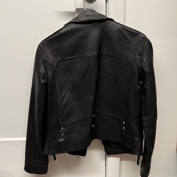 All saints Luna leather biker jacket - Picture 8 of 8